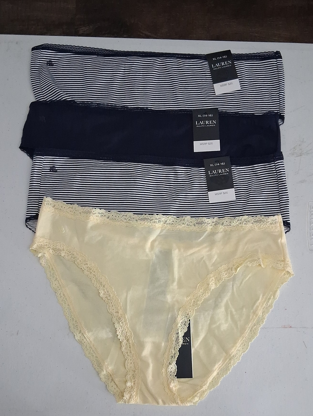 Lauren Ralph Lauren 4pc Panties Bundle XL